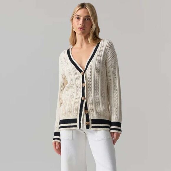 NWOT Sanctuary Sport Stripe cardigan sweater - Picture 7 of 8
